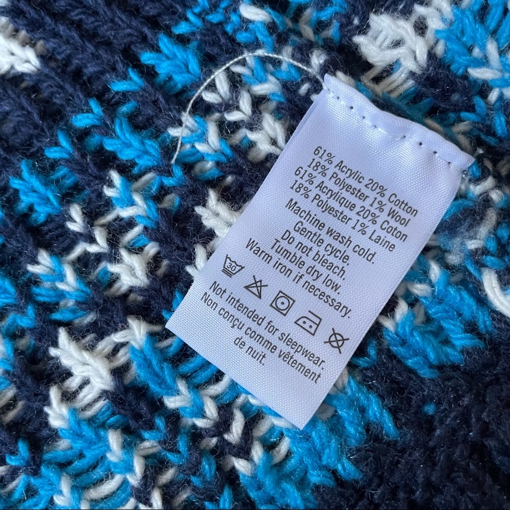 Janie and Jack baby boy blue winter cardigan sweater - Picture 7 of 10